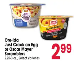 Jewel-Osco Ore-Ida Just Crack an Egg or Oscar Mayer Scramblers offer