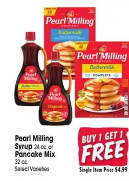 Jewel-Osco Pearl Milling Syrup 24 oz. or Pancake Mix 32 oz offer