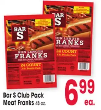 Jewel-Osco Bar S Club Pack Meat Franks offer