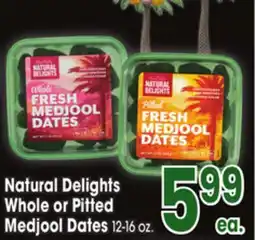 Jewel-Osco Natural Delights Whole or Pitted Medjool Dates offer