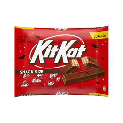 Walmart Kit Kat Milk Chocolate Wafer Snack Size Halloween Candy, Jumbo Bag 20.1 oz offer