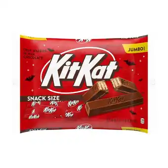 Walmart Kit Kat Milk Chocolate Wafer Snack Size Halloween Candy, Jumbo Bag 20.1 oz offer