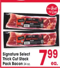 Jewel-Osco Signature Select Thick Cut Stack Pack Bacon offer