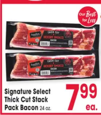 Jewel-Osco Signature Select Thick Cut Stack Pack Bacon offer