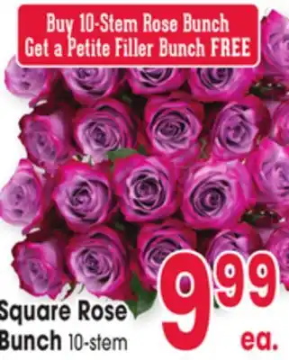 Jewel-Osco Square Rose Bunch offer