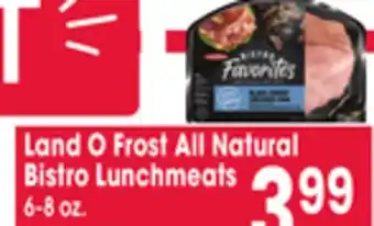 Jewel-Osco Land O Frost All Natural Bistro Lunchmeats offer