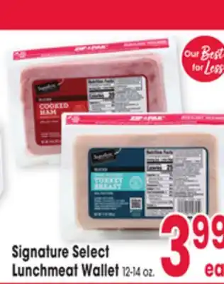 Jewel-Osco Signature Select Lunchmeat Wallet offer