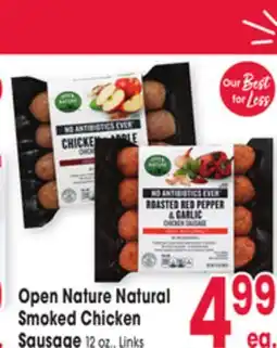 Jewel-Osco Open Nature Natural Smoked Chicken Sausage offer