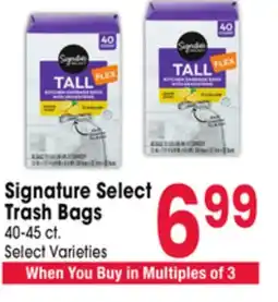 Jewel-Osco Signature Select Trash Bags offer