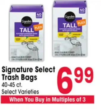 Jewel-Osco Signature Select Trash Bags offer