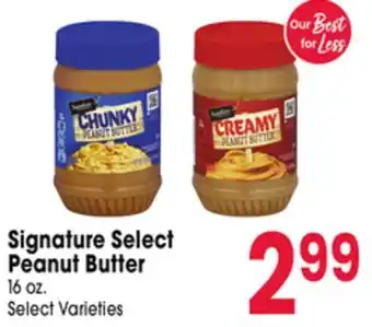 Jewel-Osco Signature Select Peanut Butter offer