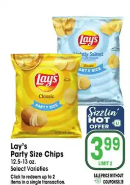 Jewel-Osco Lay's Party Size Chips offer