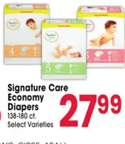 Jewel-Osco Signature Care Economy Diapers offer