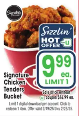 Jewel-Osco Signature Chicken Tenders Bucket offer