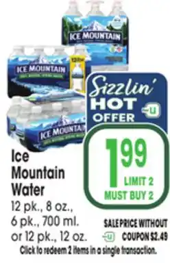 Jewel-Osco Ice Mountain Water offer