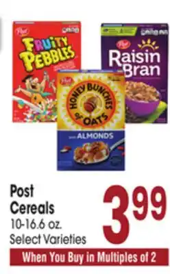 Jewel-Osco Post Cereals offer