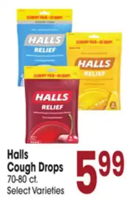 Jewel-Osco Halls Cough Drops offer