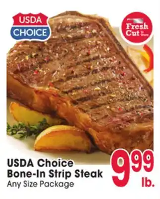 Jewel-Osco USDA Choice Bone-In Strip Steak offer