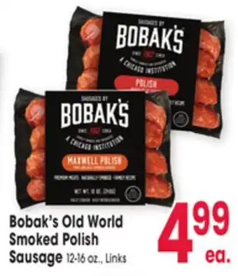 Jewel-Osco Bobak's Old World Smoked Polish Smoked Polish Sausage offer