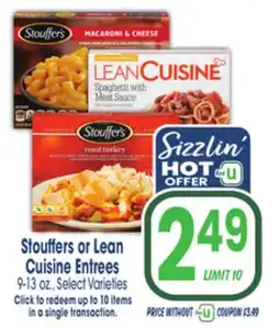 Jewel-Osco Stouffers or Lean Cuisine Entrees offer