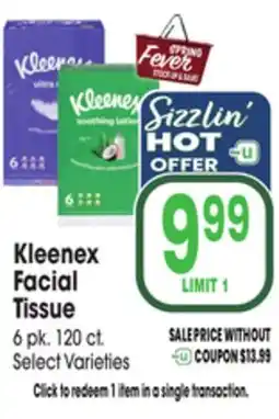 Jewel-Osco Kleenex Facial Tissue offer