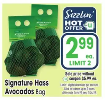 Jewel-Osco Signature Hass Avocados offer