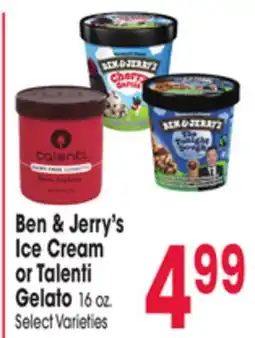 Jewel-Osco Ben & Jerry's Ice Cream or Talenti Gelato offer