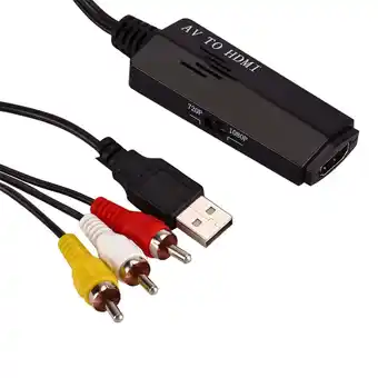 Walmart Chunleiiii Aux for Car Mini AV red yellow white cvbs composite audio and video AV to HDMI HD video offer