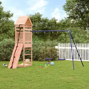 Walmart vidaXL Outdoor Playset Solid Wood Douglas offer