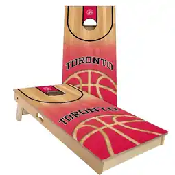 Walmart Skip's Garage Toronto Basketball Outdoor Cornhole Board Set Include Hole Lights Backyard 2x4 offer