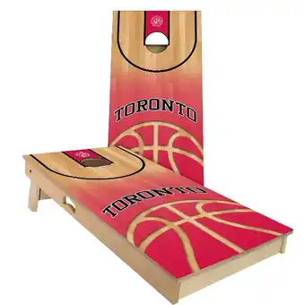 Walmart Skip's Garage Toronto Basketball Outdoor Cornhole Board Set Include Hole Lights Backyard 2x4 offer