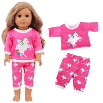 Walmart AmaMary Baby Doll Clothes 18 Inch Reborn Doll Pajama Accessories Long Sleeve and Pants Set Play Gift offer