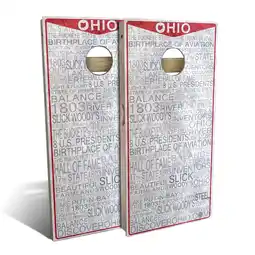 Walmart Skip's Garage Ohio License Plate Outdoor Cornhole Board Set NO Accessories All-Weather 2x4 offer