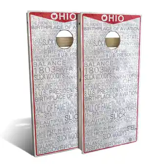 Walmart Skip's Garage Ohio License Plate Outdoor Cornhole Board Set NO Accessories All-Weather 2x4 offer