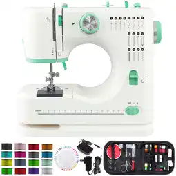 Walmart BCOOSS Portable Sewing Machine for Beginners 16 Built-in Stitches with Foot Pedal offer