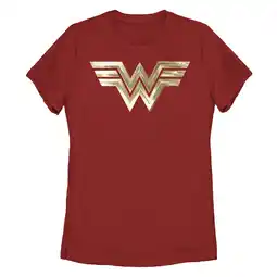 Walmart Women's Wonder Woman 1984 Metallic Logo Graphic T-Shirt offer