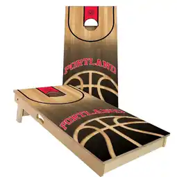 Walmart Skip's Garage Portland Basketball Outdoor Cornhole Board Set Include Carrying Case All-Weather 2x4 offer