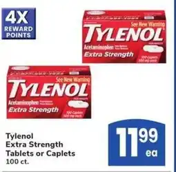 Albertsons Tylenol Extra Strength Tablets or Caplets offer