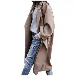 Walmart Patlollav Winter Fall Women Turn Down Collar Coat,Ladies Long Sleeve Cardigan Casual offer