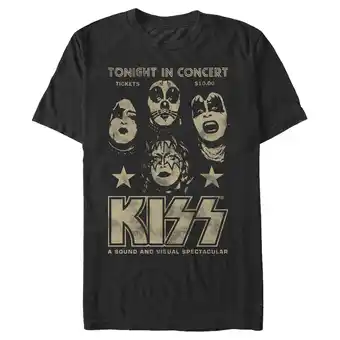 Walmart Men's KISS Tonight in Concert Graphic Tee Black 4X Large offer