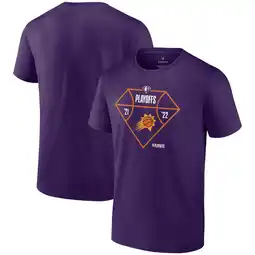 Walmart Men's Fanatics Purple Phoenix Suns 2022 NBA Playoffs Diamond Tip Off T-Shirt offer