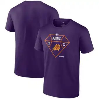 Walmart Men's Fanatics Purple Phoenix Suns 2022 NBA Playoffs Diamond Tip Off T-Shirt offer