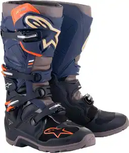 Walmart Alpinestars Tech 7 Enduro Drystar Mens MX Offroad Boots Black/Night Navy 13 USA offer