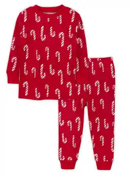 Walmart Little Star Organic Baby and Toddler Unisex, Boy, Girl Christmas Pajama Set, 2 Pc, Size 12M-5T offer