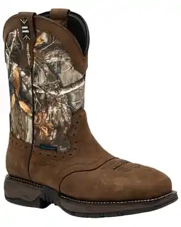 Walmart Cody James Men's Xero Gravity Lite Camo Western Work Boot Composite Toe Brown 12 EE US offer