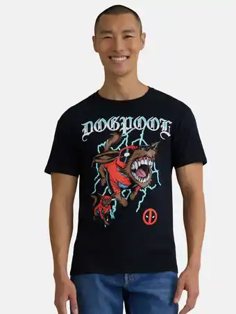 Walmart Deadpool 3 Men's & Big Men's Cotton Dogpool Graphic Tee, Sizes S-3XL offer