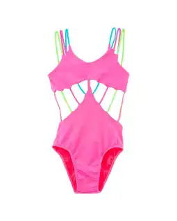 Walmart Peixoto girls Alana One-Piece, 2, Pink offer