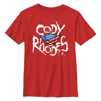 Walmart Boy's WWE Rhodes Skull Logo Graphic T-Shirt offer