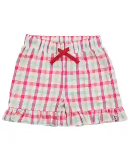 Walmart Lilly and Sid girls Picnic Check Short, 4-5 Years offer