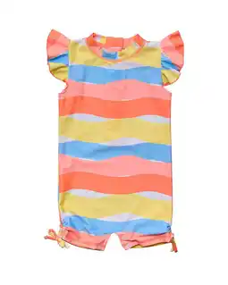 Walmart Snapper Rock girls Good Vibes Flutter Sleeve Sunsuit, 1 offer